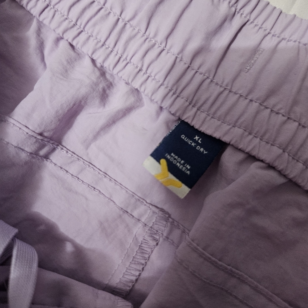 Old Navy NWT Ankle-Zip Cargo Joggers Womens Lavender Quick Dry Nylon! - Picture 4 of 9